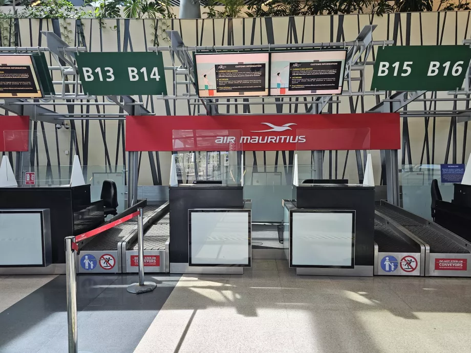 Innsjekking på Air Mauritius