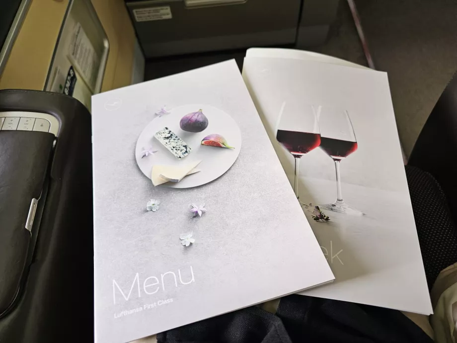 Trykt meny og vinkart