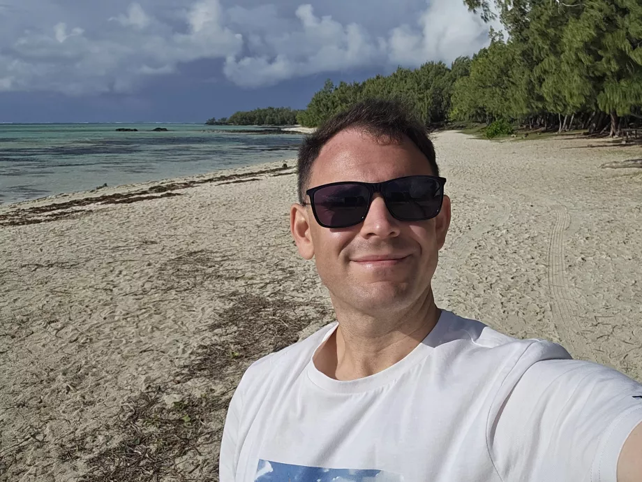 Meg på Ile aux Cerfs