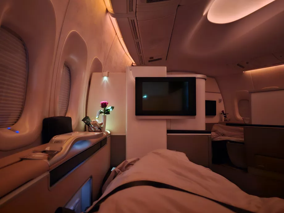 Sammenleggbar seng på første klasse