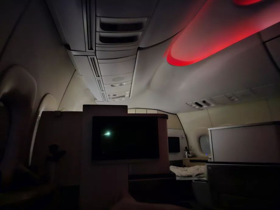 Lampen på passasjeren på raden foran meg