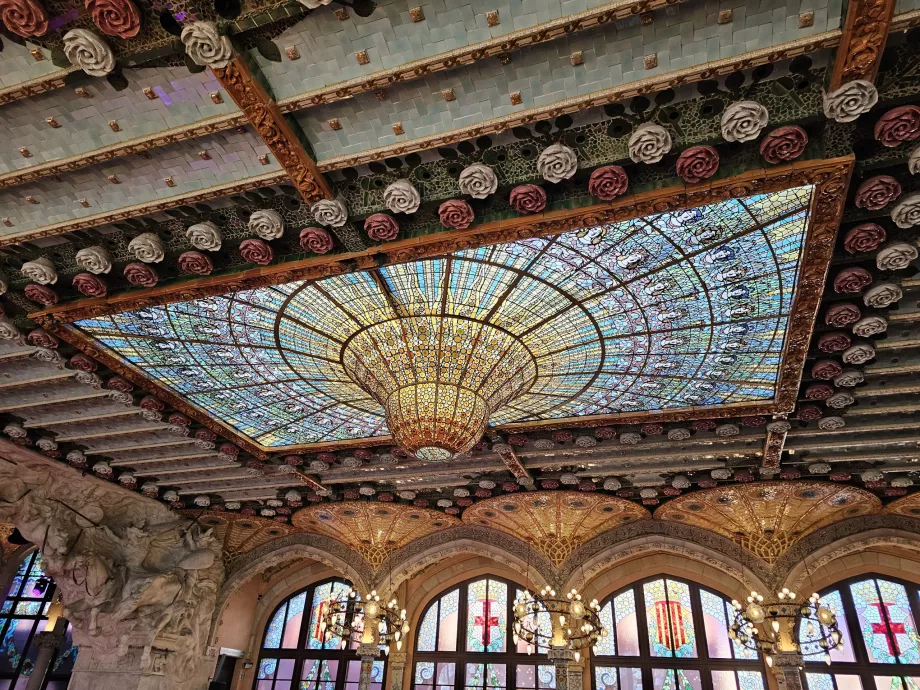 Palau de la Música Catalana, takdetalj