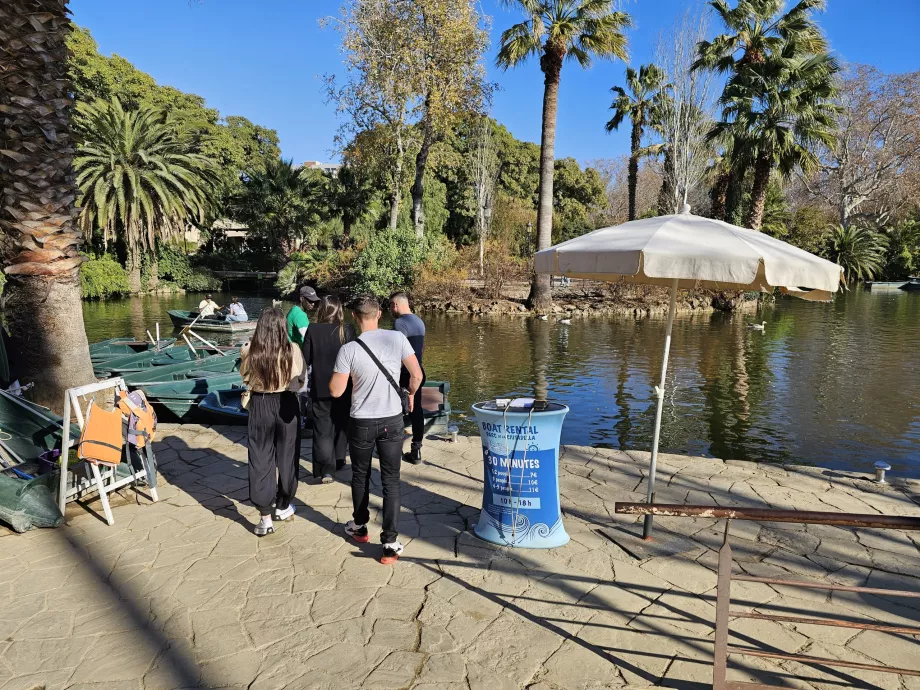 Båtutleie, Parc de la Ciutadella
