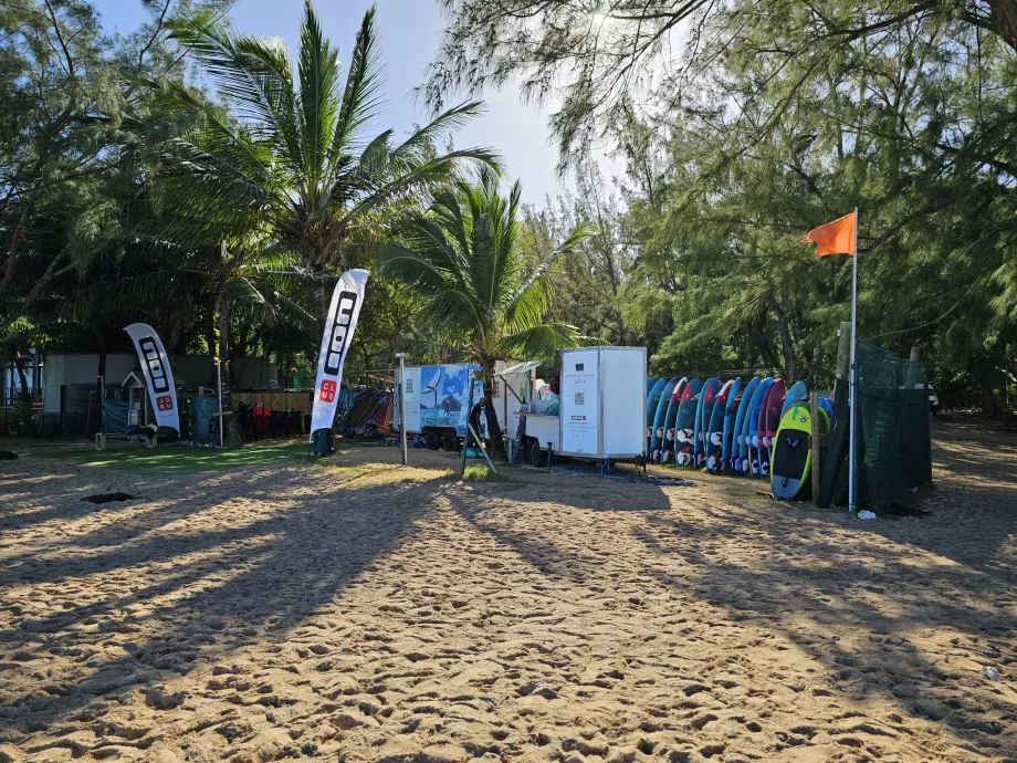 Kitesurfingskole på Le Morne Beach
