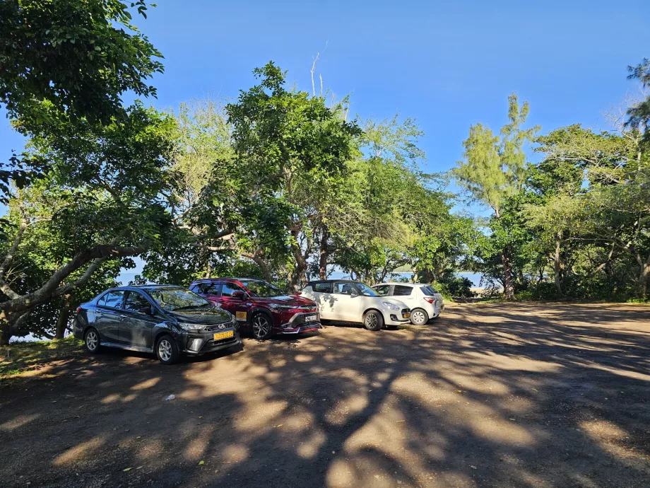 Parkering under Le Morne