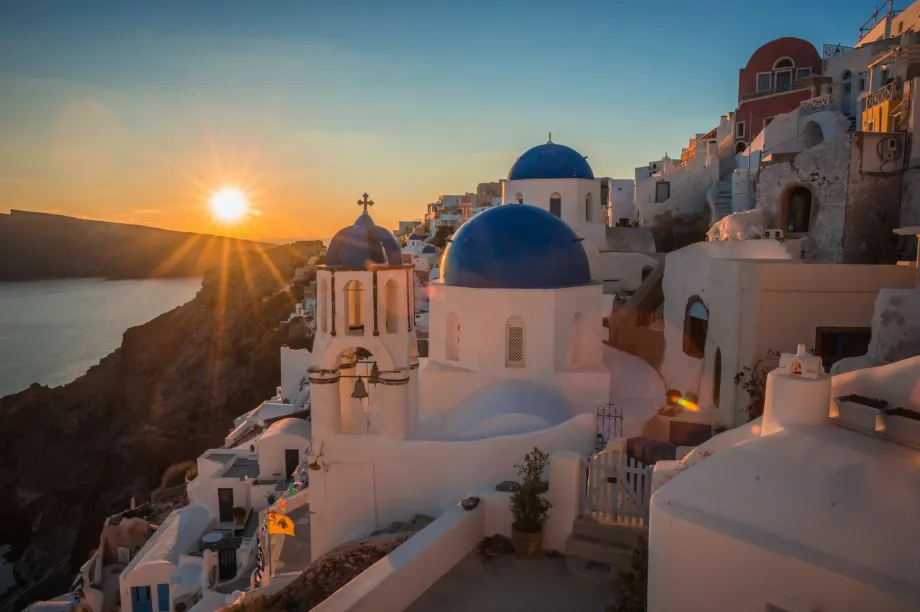 Solnedgang Oia