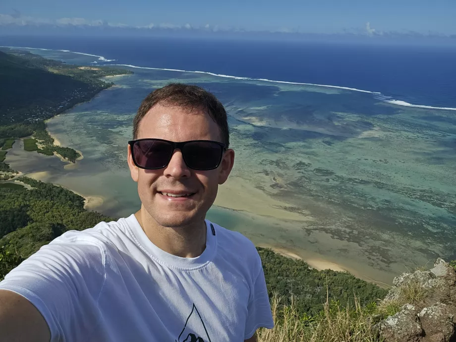 Jeg på toppen av Le Morne