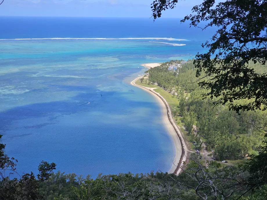 Utsikt over Le Morne Kite Lagoon