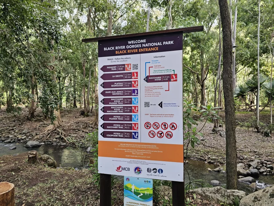 Stimerker i Black River Gorges NP