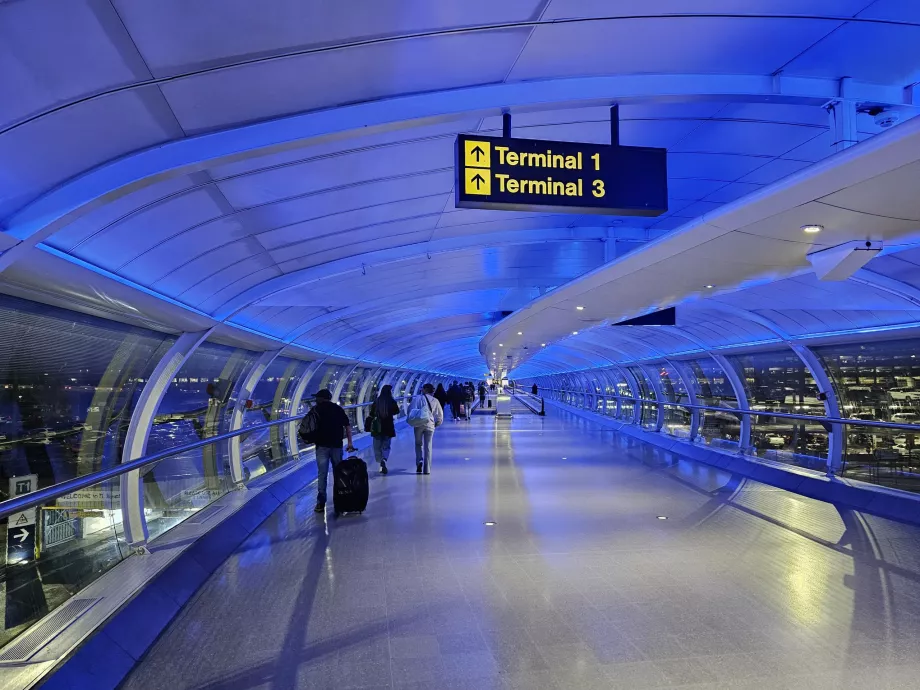 Korridor fra tog-, trikke- og busstasjoner