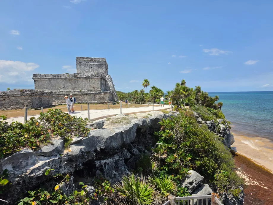 Det arkeologiske området i Tulum