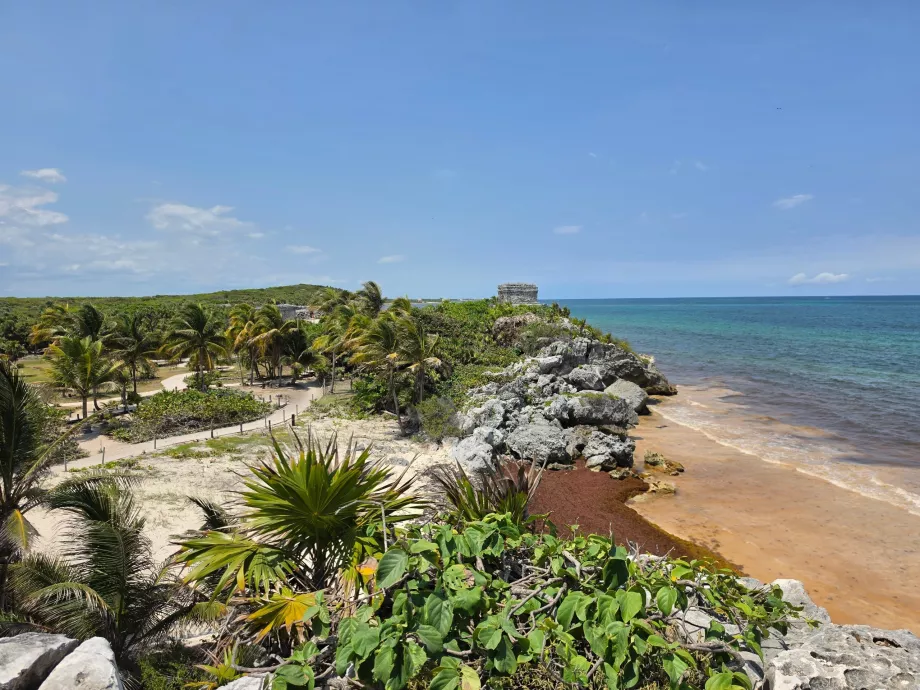 Det arkeologiske området i Tulum