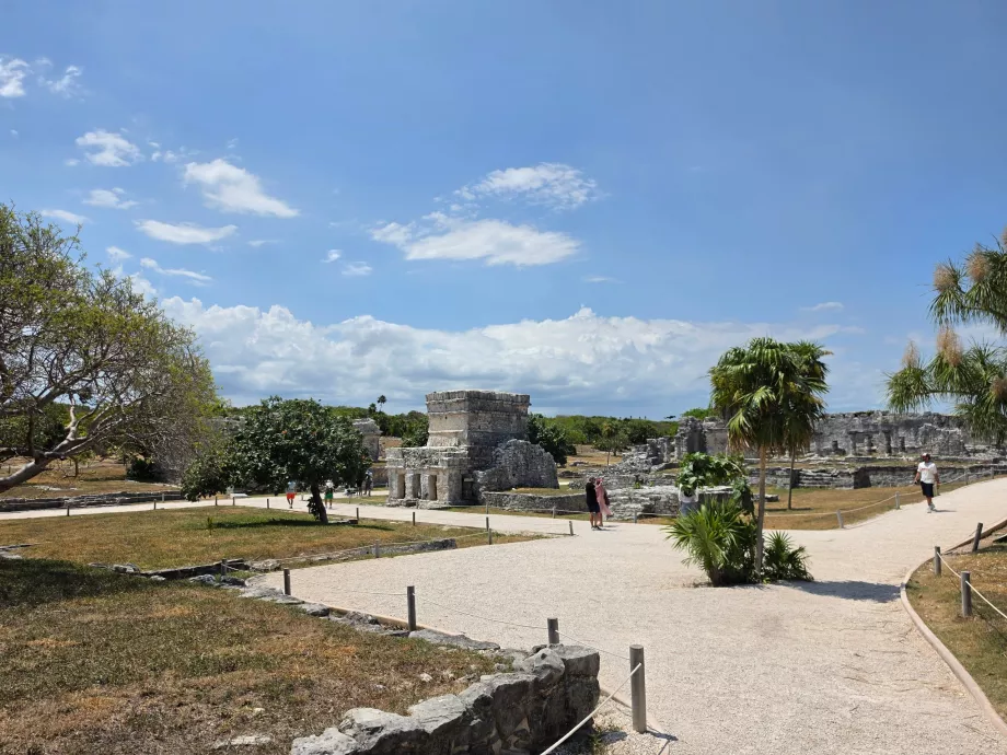 Det arkeologiske området i Tulum