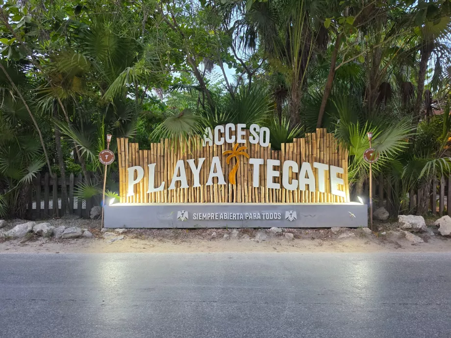 En av strandklubbene i Tulum