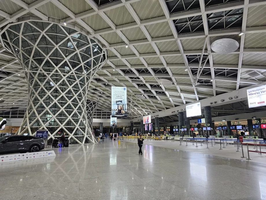 Innsjekkingsskranker, innenlandsterminal