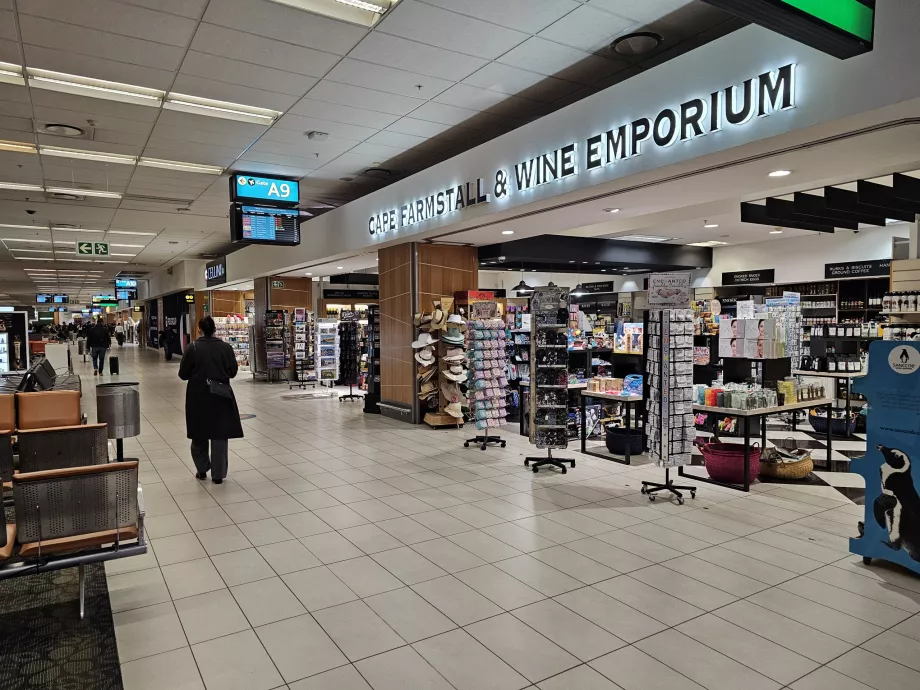 Butikker i transittområdet