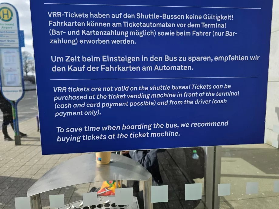 Informasjon om spesielle flyplasslinjer