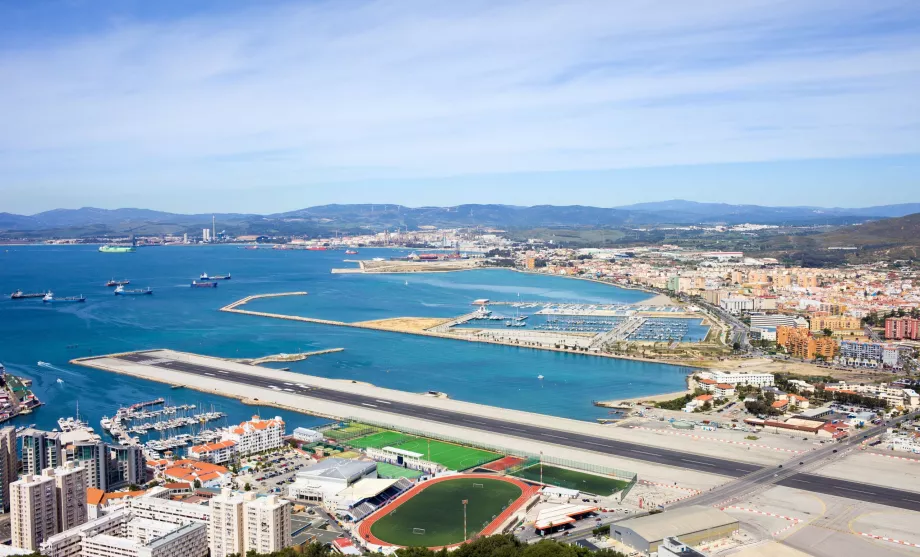 ankomst flyplass Gibraltar