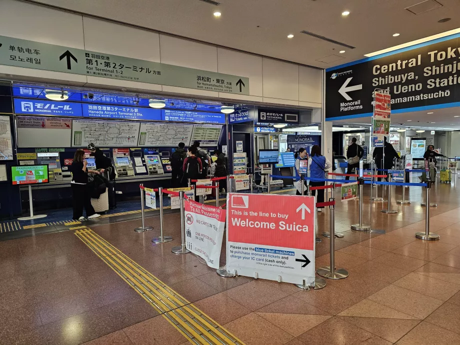 Billetter til monorail i Tokyo
