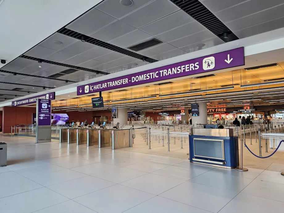 Overføring fra internasjonale til nasjonale ruter