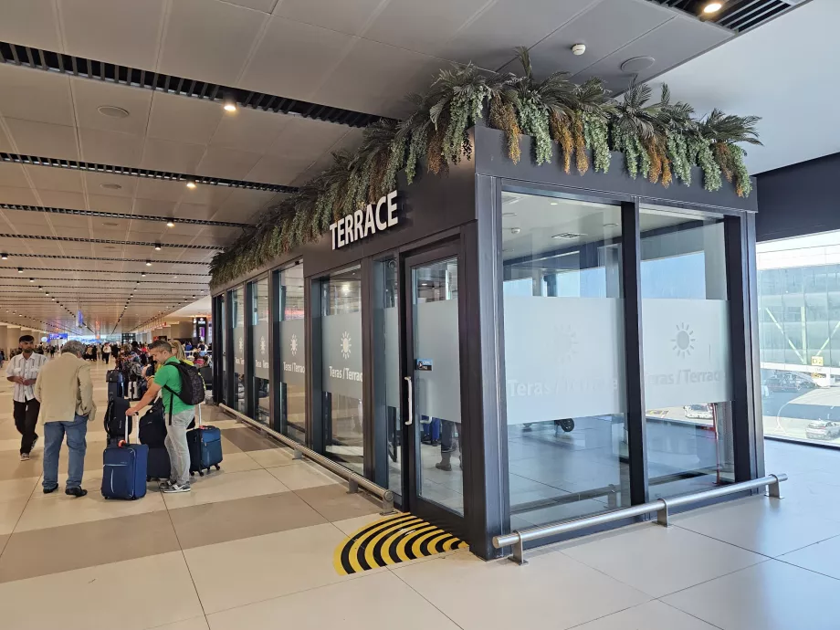 Terrasse for røyking