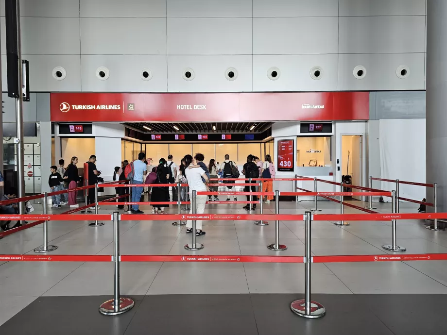 Hotellskranken, den offentlige delen av ankomsthallen