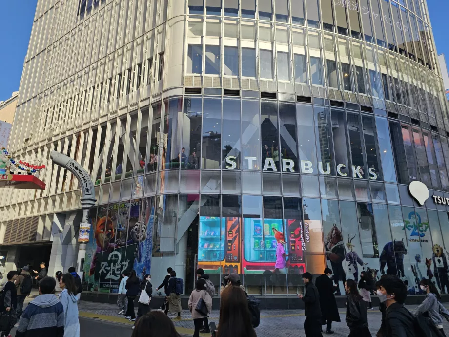 Starbucks på Shibuya Junction