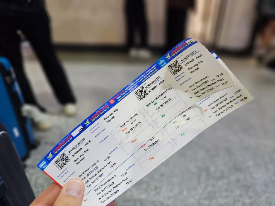 Båtbillett til Koh Samui