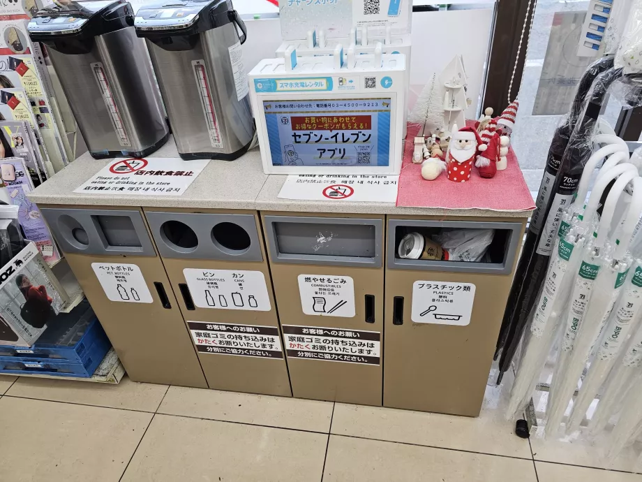 Avfallsbeholdere i minimarkeder