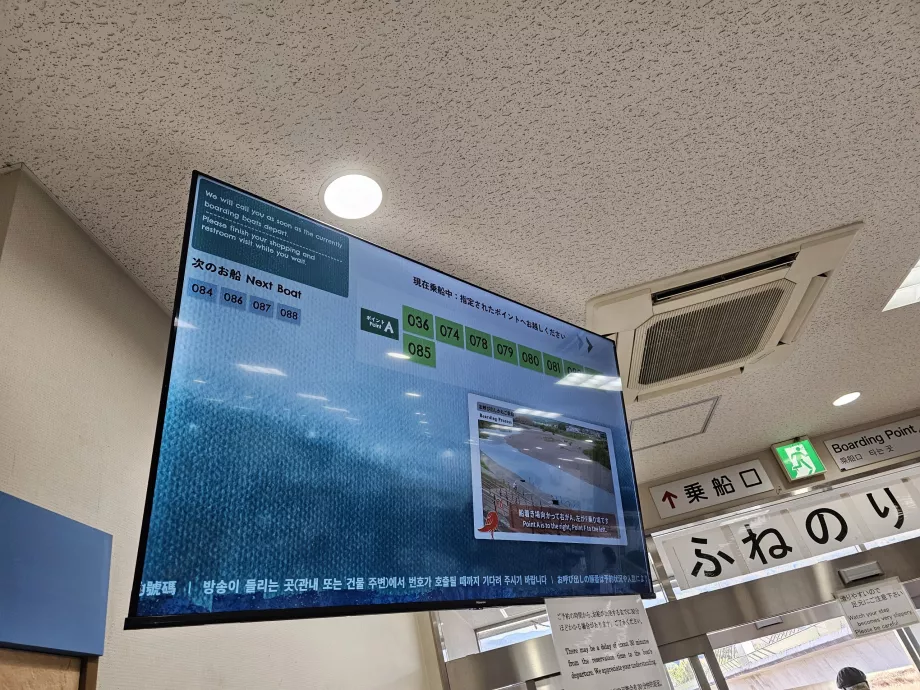 Ombordstigning på skipet etter antall