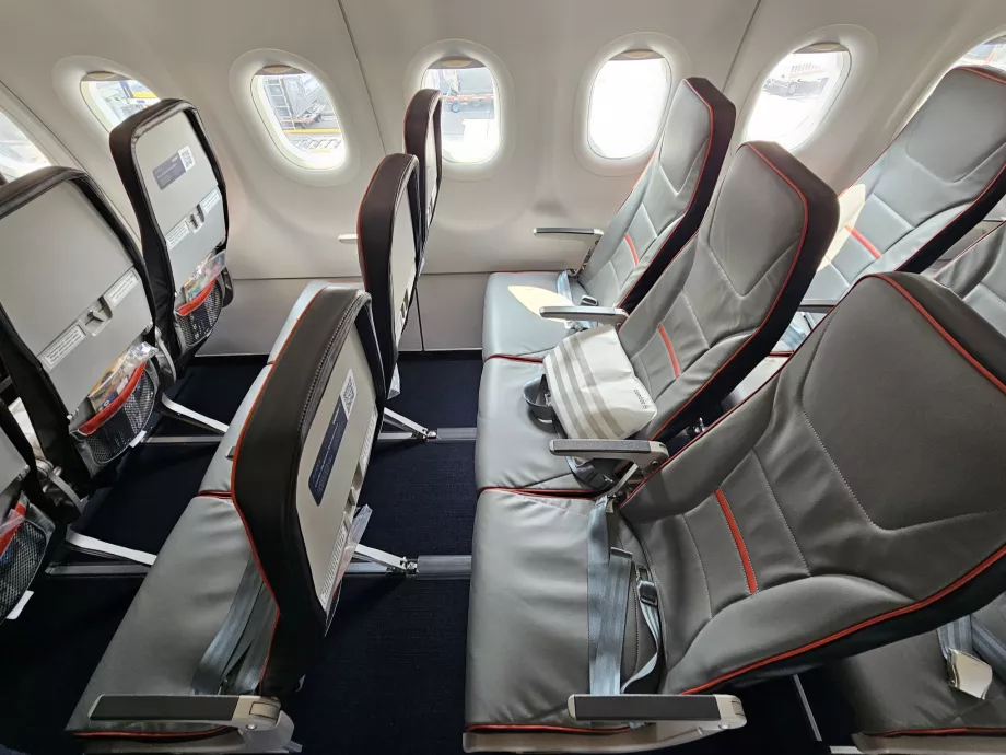 Seter på business-klasse