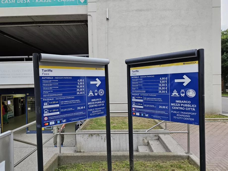 Parkeringsavgift, 2025, Tronchetto