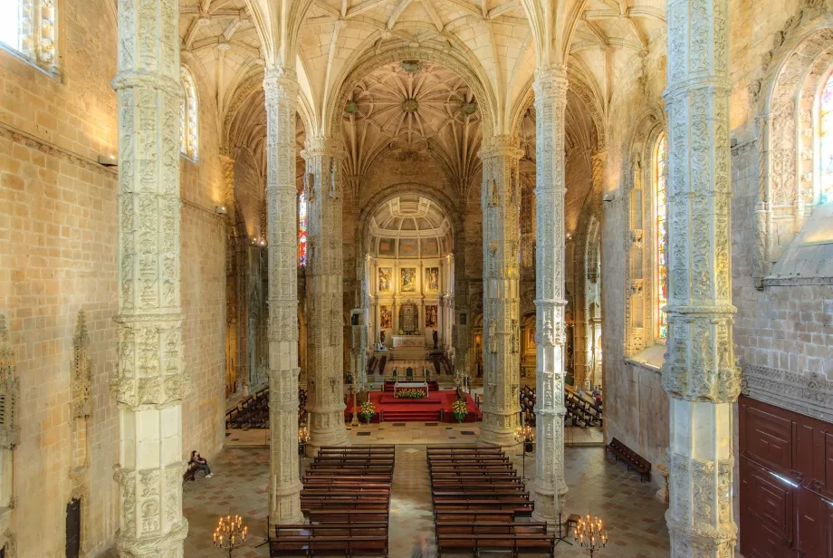 Interiør i Santa Maria-kirken, Mosteiro dos Jeronimos