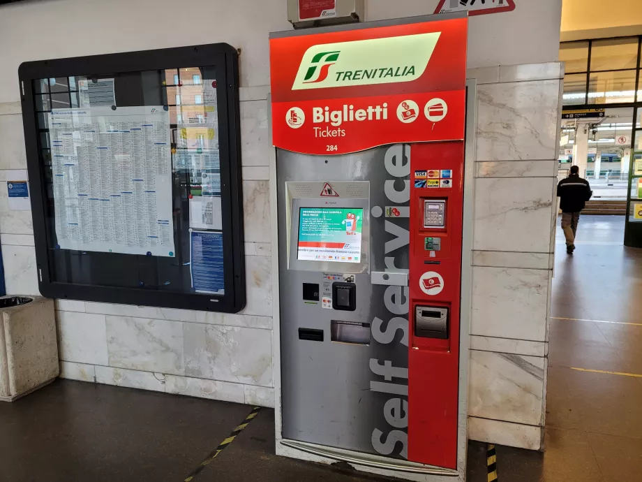 Billettautomat for togbilletter