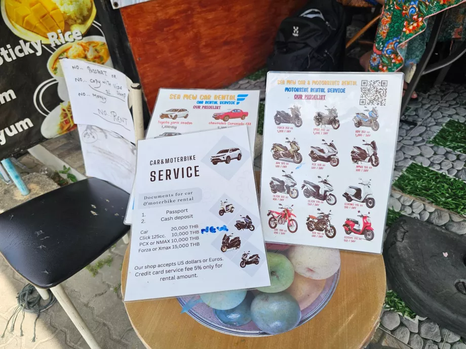 Prisliste for scooterutleie