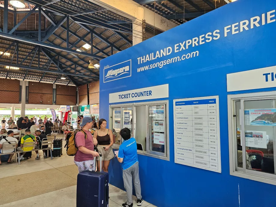 Thong Sala kai, billettkontor