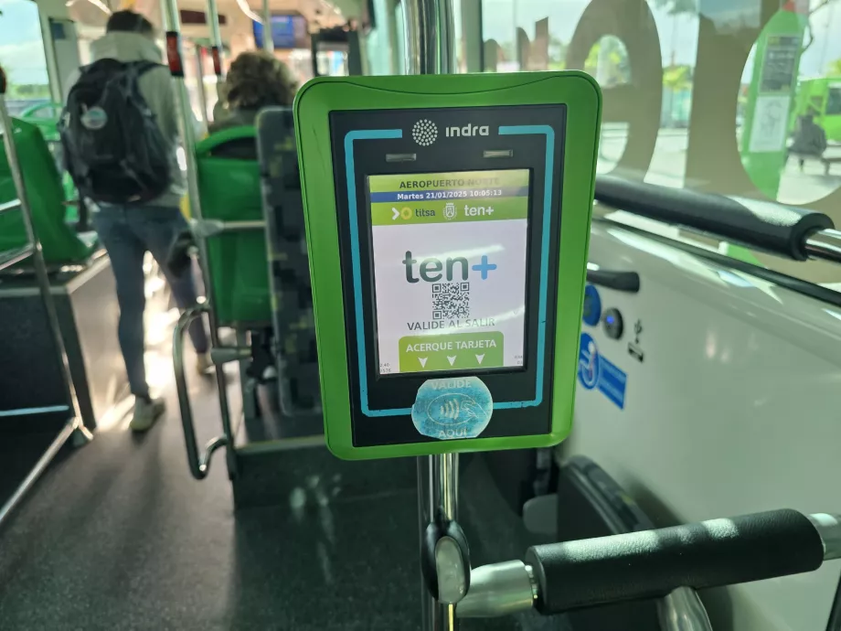 Validator for utsjekking når du går av bussen