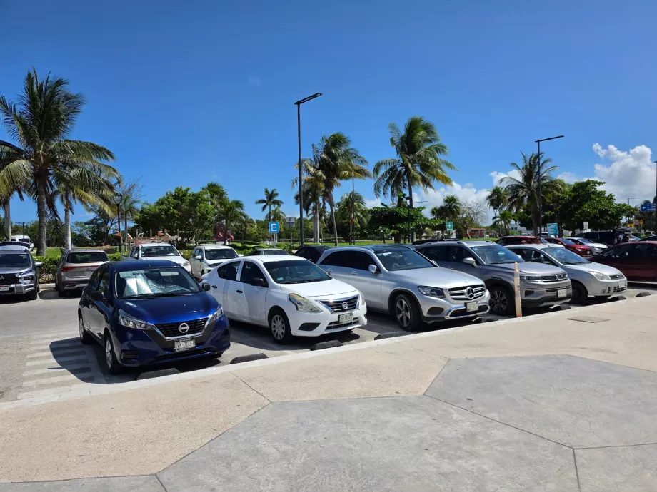 Gratis parkeringsplass ved Playa Langosta