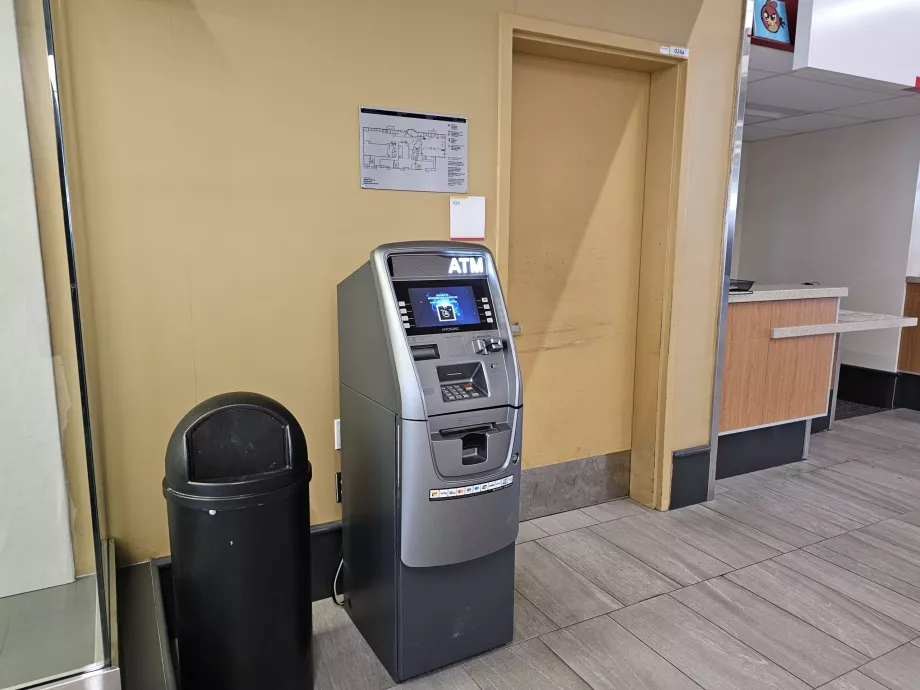 Minibank i ankomsthallen