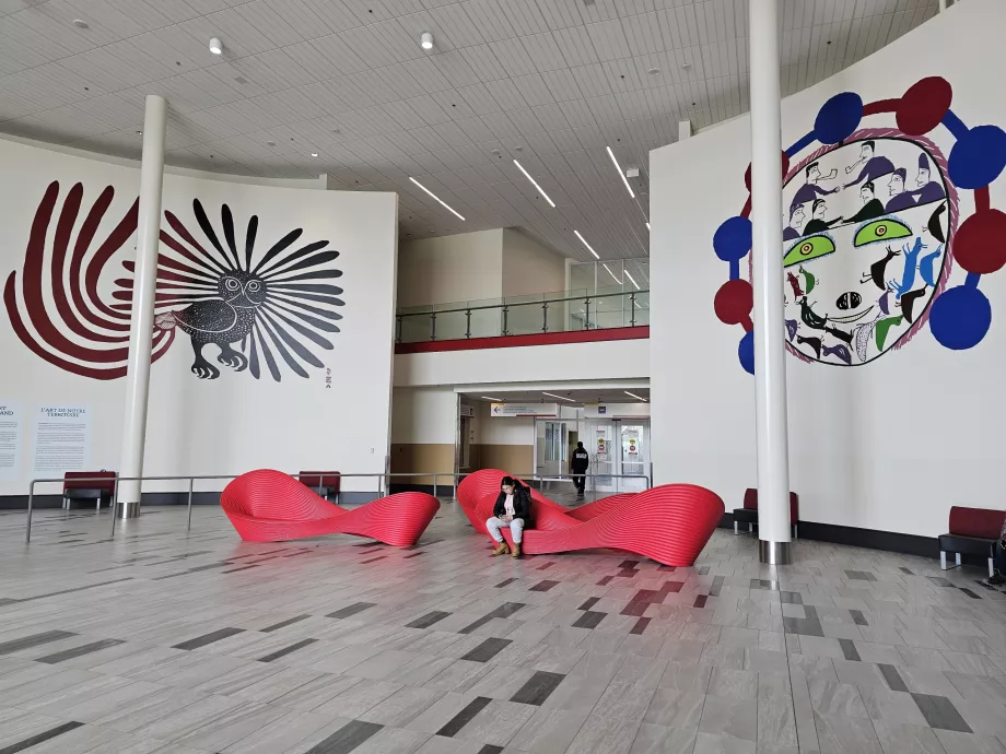 Offentlig område på Iqaluit lufthavn