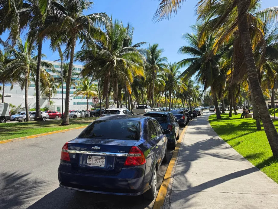 Parkering i Punta Cancún