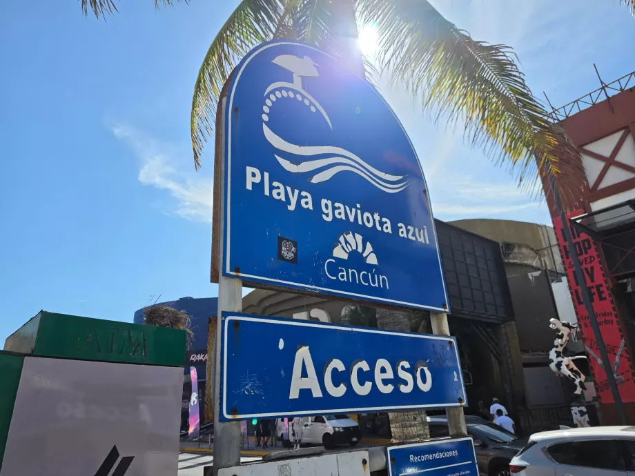 Playa Gaviota Azul, offentlig tilgang