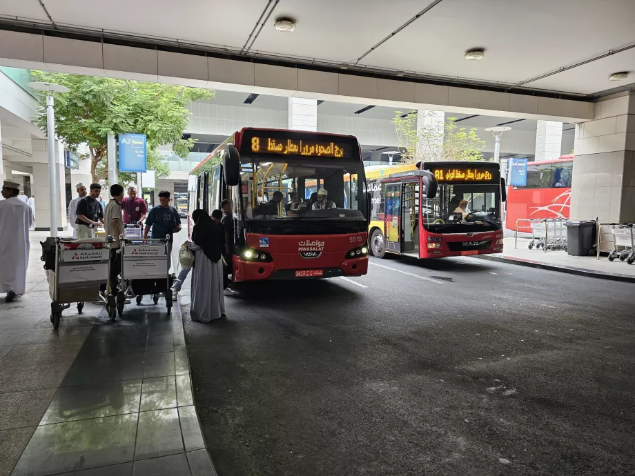 Busser på linje 8 og A1
