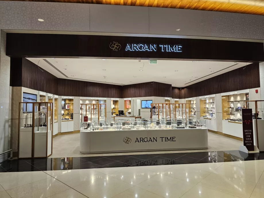 Smykker og klokker, transittområde