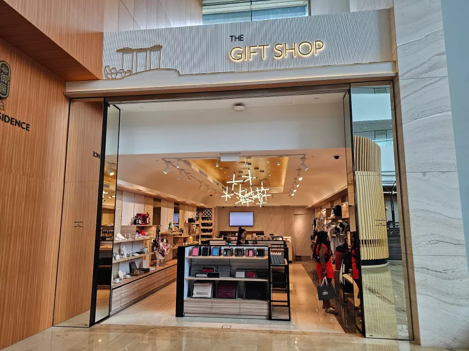 Butikker i hotellets lobby