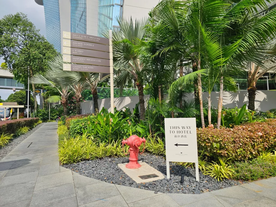 Veibeskrivelse til hotellets resepsjon