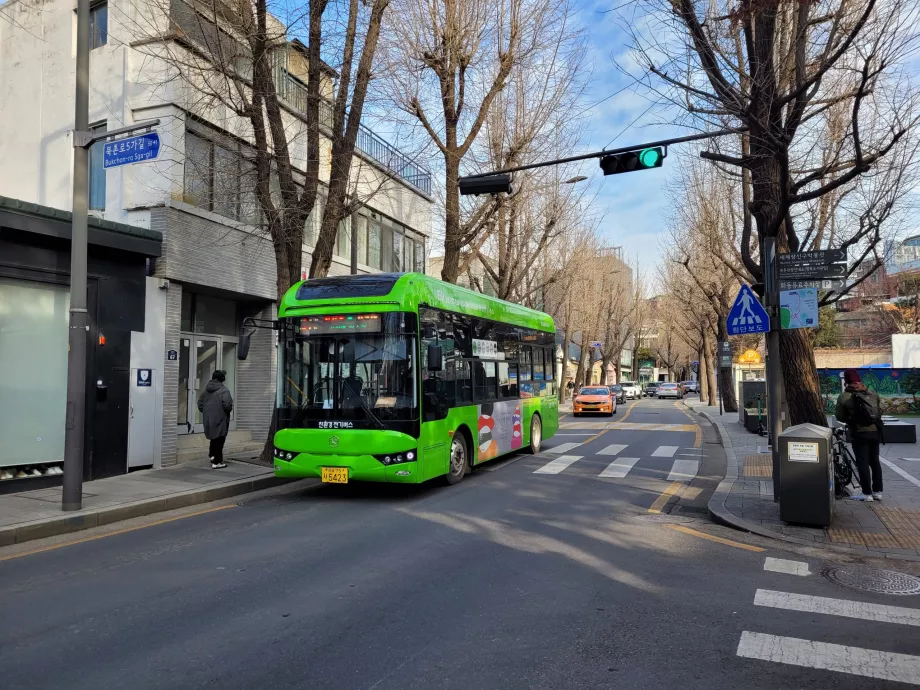 Grønn buss Seoul
