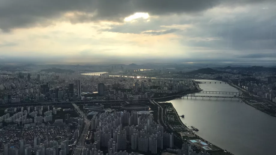 Utsikt fra Lotte World Tower