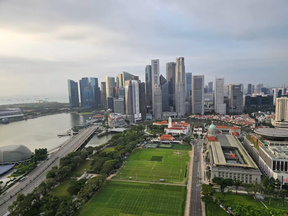 Utsikt over sentrum fra rommet