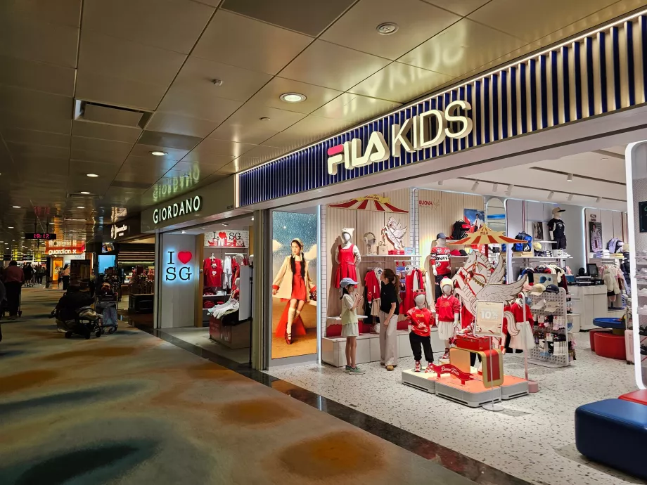 Butikker, Terminal 2, Transittområdet